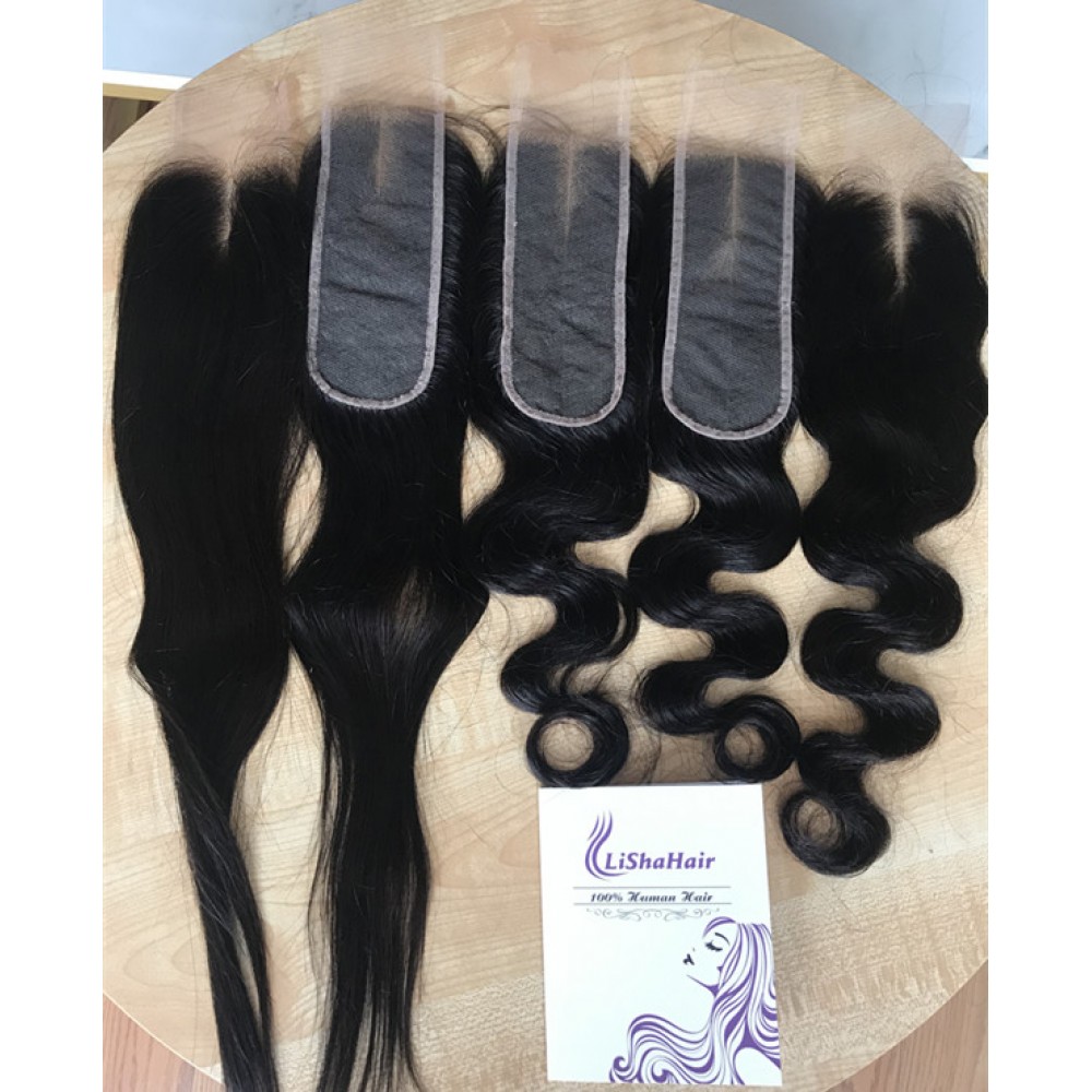 2x6 hd lace closure straight and body wave virgin human hair free shipping 