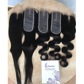 2x6 hd lace closure straight and body wave virgin human hair free shipping