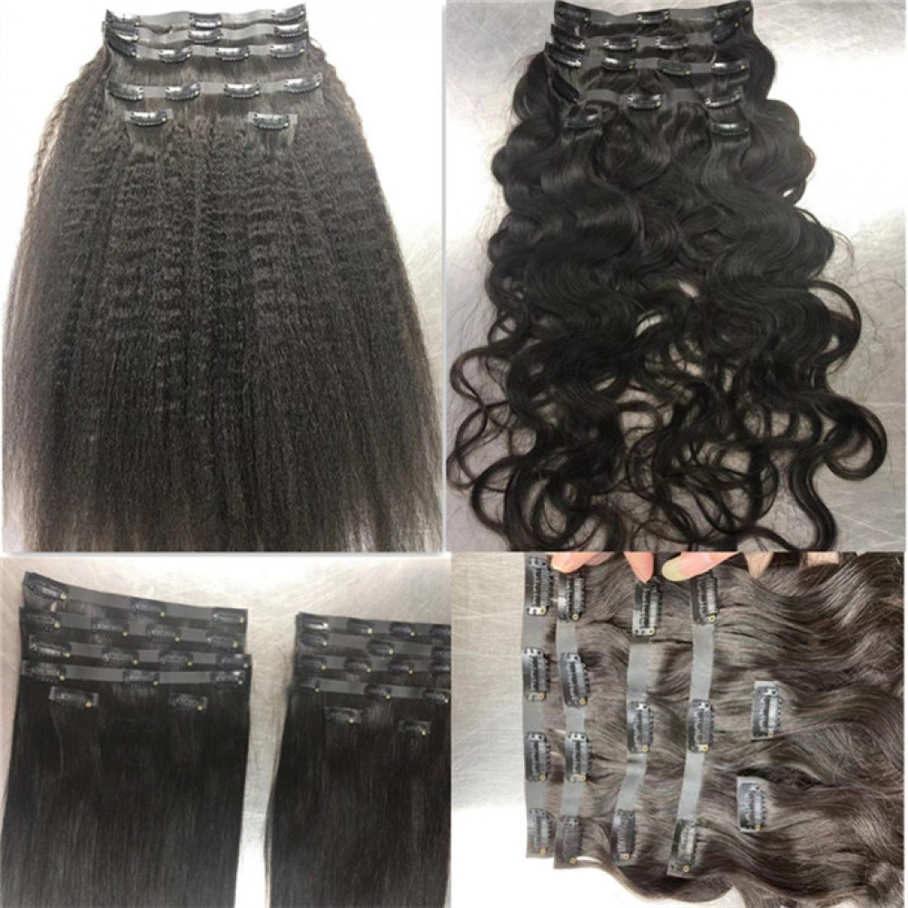 PU Seamless clip in hair extension Indian Virgin remy human hair 100g/pc PU Seamless clip in hair extension Indian Virgin remy human hair 100g/pc