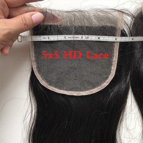 Best 5x5 HD Lace Closure Straight & Body Wave DHL fast free shipping