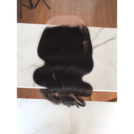  6x6 HD Lace Closure Silky Straight / Body wave HD Lace Closure preplucked hairline fedex free shipping