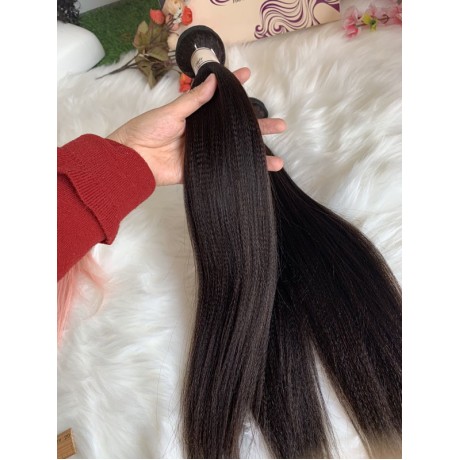 10A+ Light Yaki Straight virgin indian human Hair Bundles Natural Color  3pcs lot