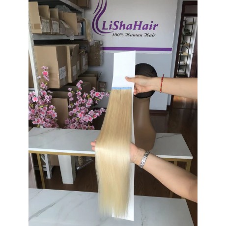 Highlight quality Virgin remy Vietnamesehuman  hair extensions color #60 100g/pc