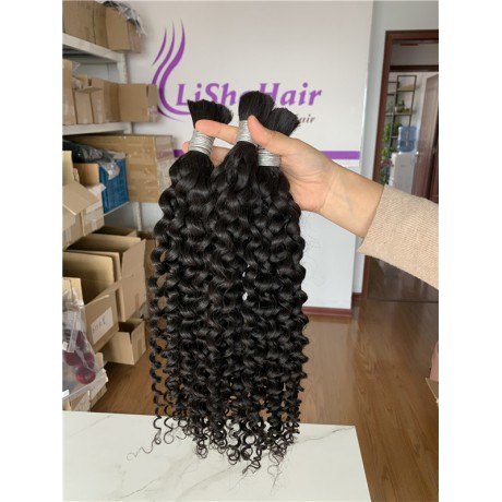 10A+ Bulk Hairs Indian Virgin Human Hair  deep curly texture 