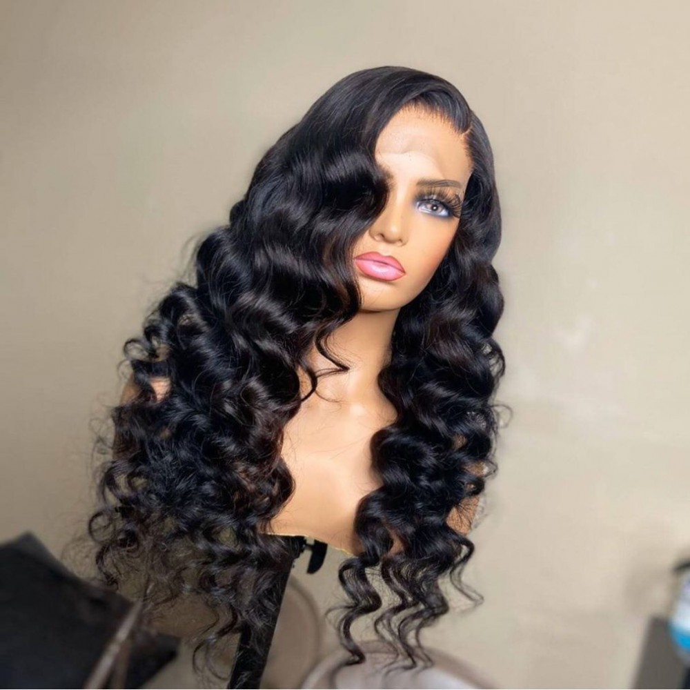 Brazilian Loose Wave curly Lace Front Human Hair Wigs Pre Plucked Lace Frontal Wig With Baby Hair Lace Front Wig LS752 Brazilian Loose Wave curly Lace Front Human Hair Wigs Pre Plucked Lace Frontal Wig With Baby Hair Lace Front Wig LS752