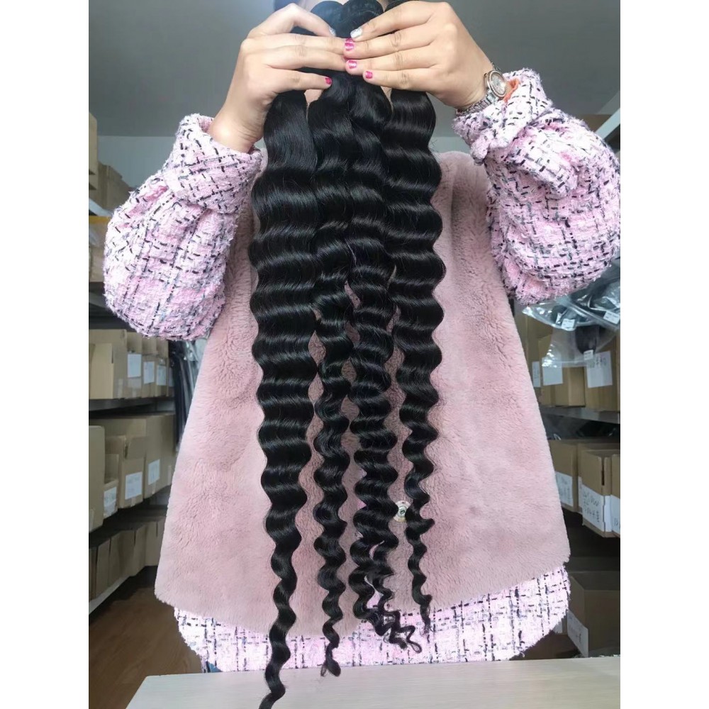 10A+ high grade Loose deep Wave virgin Hair Bundles 100% Human Hair Bundles Natural Color 3pcs/lot