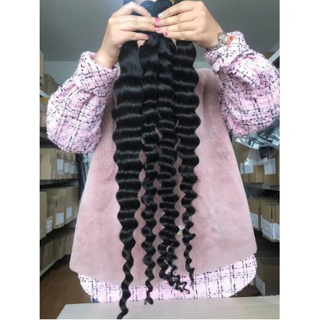 10A+ high grade Loose deep Wave virgin Hair Bundles 100% Human Hair Bundles Natural Color 3pcs/lot