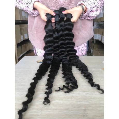 10A+ high grade Loose deep Wave virgin Hair Bundles 100% Human Hair Bundles Natural Color 3pcs/lot