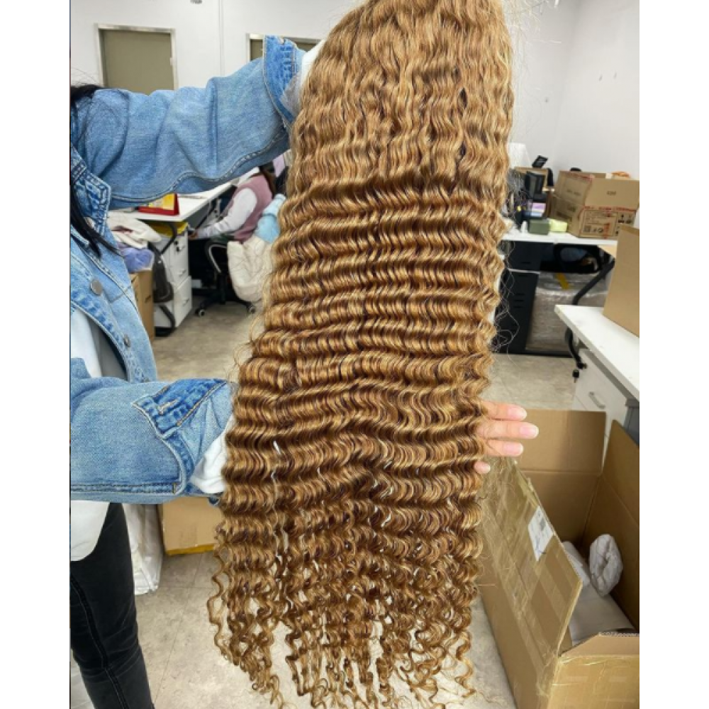150% density Honey blonde color 27 Lace Front Human Hair Wigs Brazilian Remy Human Hair deep wave Pre-Plucked Hairline LS0952 150% density Honey blonde color 27 Lace Front Human Hair Wigs Brazilian Remy Human Hair deep wave Pre-Plucked Hairline LS0952