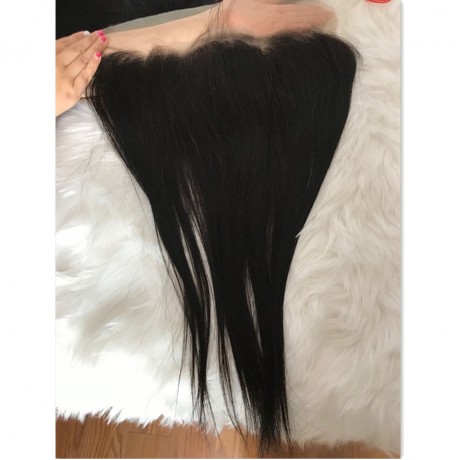 Transparent lace frontal 13x4 ear to ear silky straight/body wave