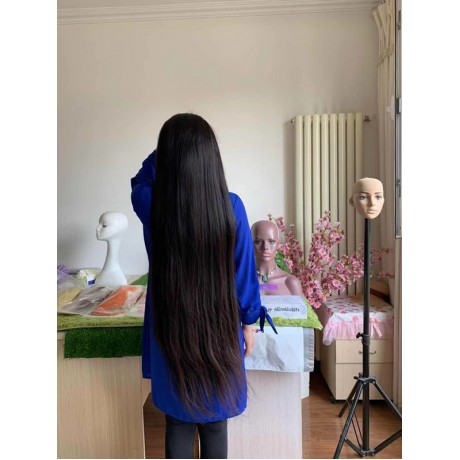 40 inch long silky straight and body wave virgin human hair 13x4 transparent lace frontal wig preplucked hairline 180% density