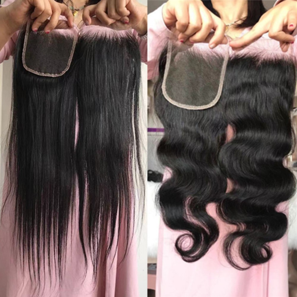 Lisha hair Body Wave 4x4 HD Lace Closure Straight HD Lace Closure Pieces DHL free shipping Lisha hair Body Wave 4x4 HD Lace Closure Straight HD Lace Closure Pieces DHL free shipping