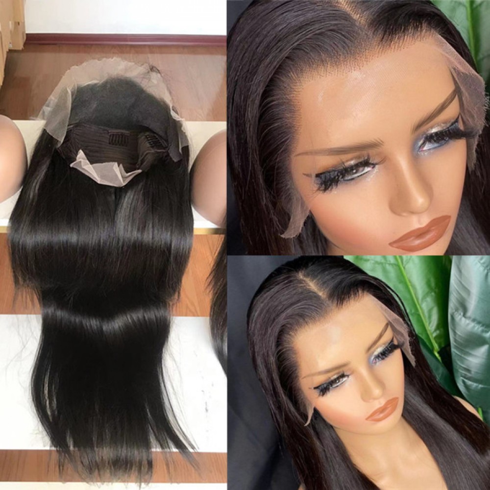 180% density 13x4 HD Lace Front Wigs Silky Straight Brazilian Virgin remy human Hair pre plucked hairline 180% density 13x4 HD Lace Front Wigs Silky Straight Brazilian Virgin remy human Hair pre plucked hairline