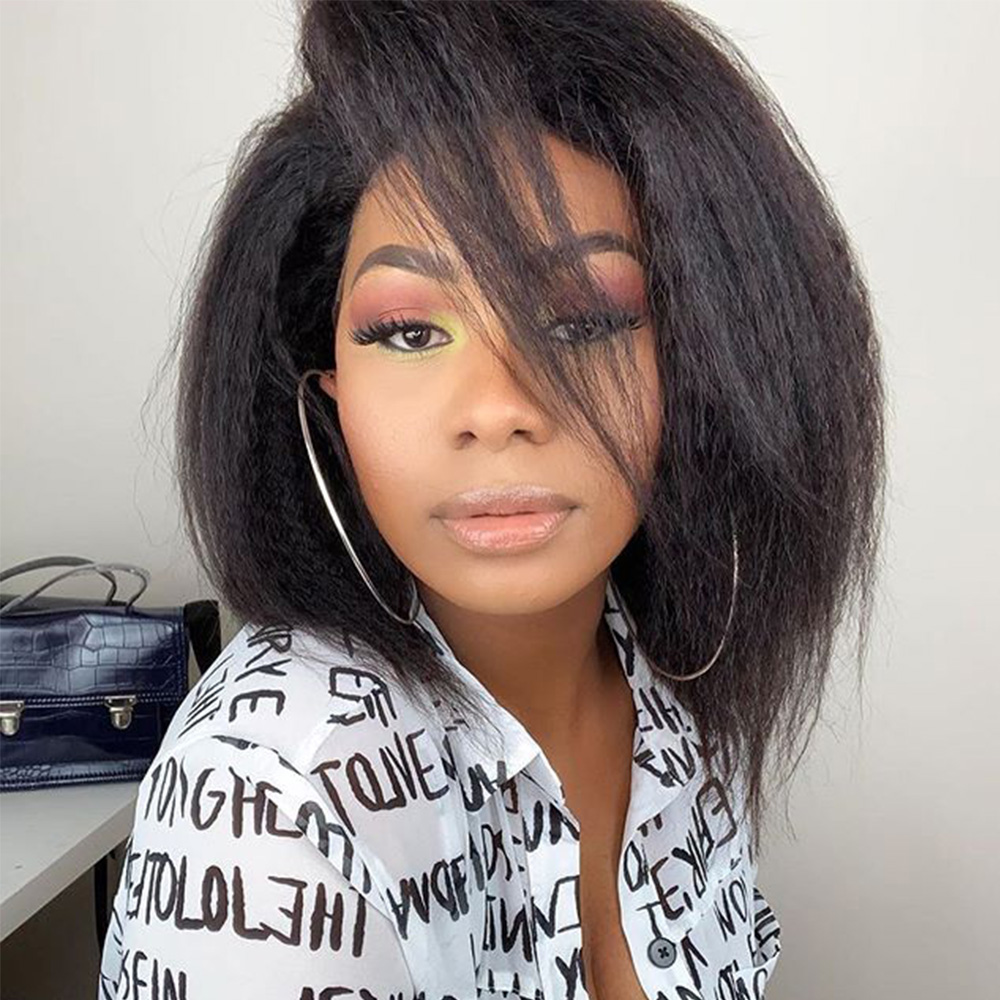 12inch 150% density Kinky straight bob Lace Front Brazilian Human Hair Wigs Glueless wig Bleached Knots For Women LS7131 12inch 150% density Kinky straight bob Lace Front Brazilian Human Hair Wigs Glueless wig Bleached Knots For Women LS7131
