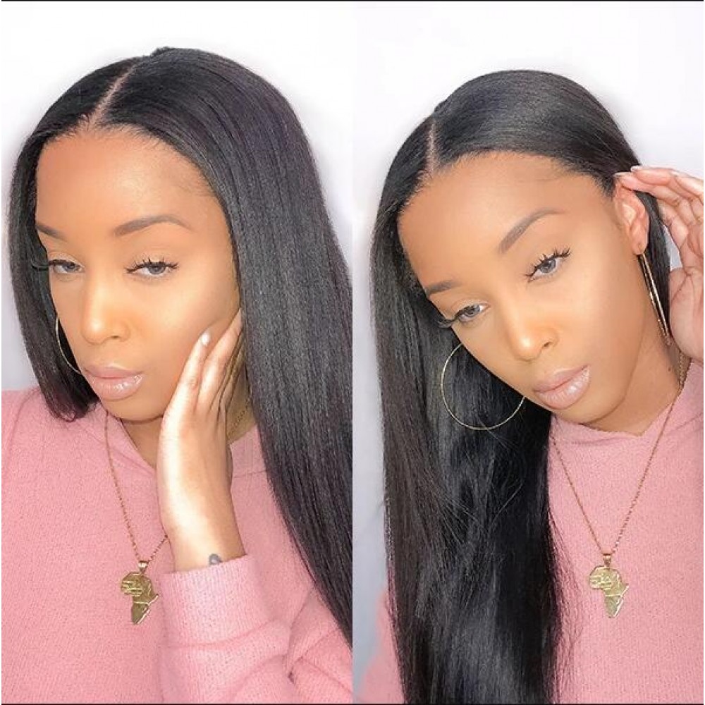 LIGHT YAKI straight virgin brazilian human hair Lace Front WIG FOR BLACK WOMEN LS902 LIGHT YAKI straight virgin brazilian human hair Lace Front WIG FOR BLACK WOMEN LS902