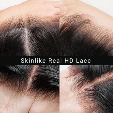 Invisible 5x5 HD Lace Closure Wigs Straight Indian Virgin Human Hair (HDC1)