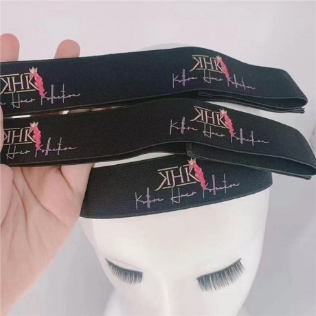 Baby hair black color Elastic band with cusomized logo style 10pcs/lot 