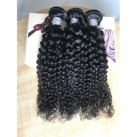 10A+ Indian Virgin Deep curly Human Hair Bundles Natural Color 3pcs