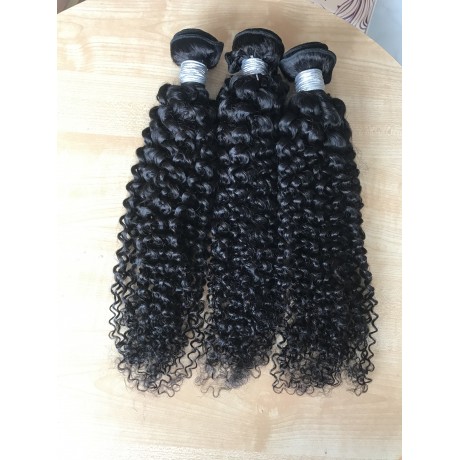 10A+ Indian Virgin Deep curly Human Hair Bundles Natural Color 3pcs