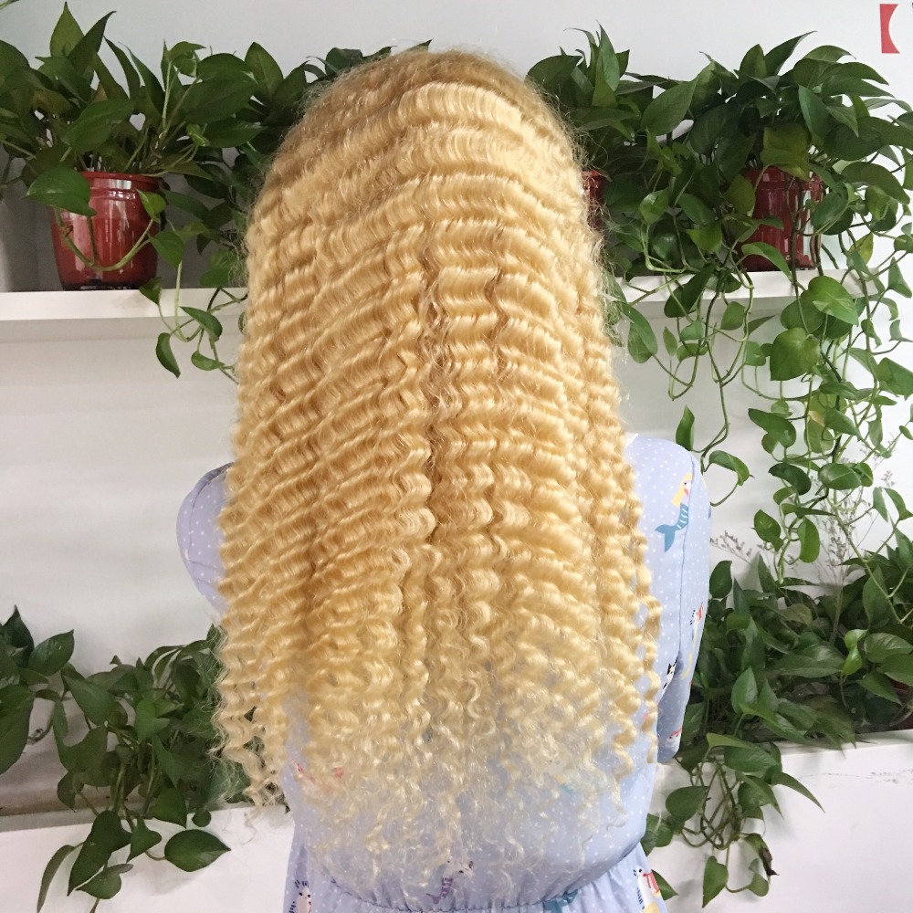 613 Blonde deep wave human hair lace front wigs 180% density preplucked hairline virgin hair lace wigs LS1091 613 Blonde deep wave human hair lace front wigs 180% density preplucked hairline virgin hair lace wigs LS1091