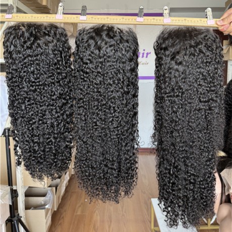 Pineapple Curly 13x4 HD Lace Frontal Wig 180% Density Pre Plucked Hairline 