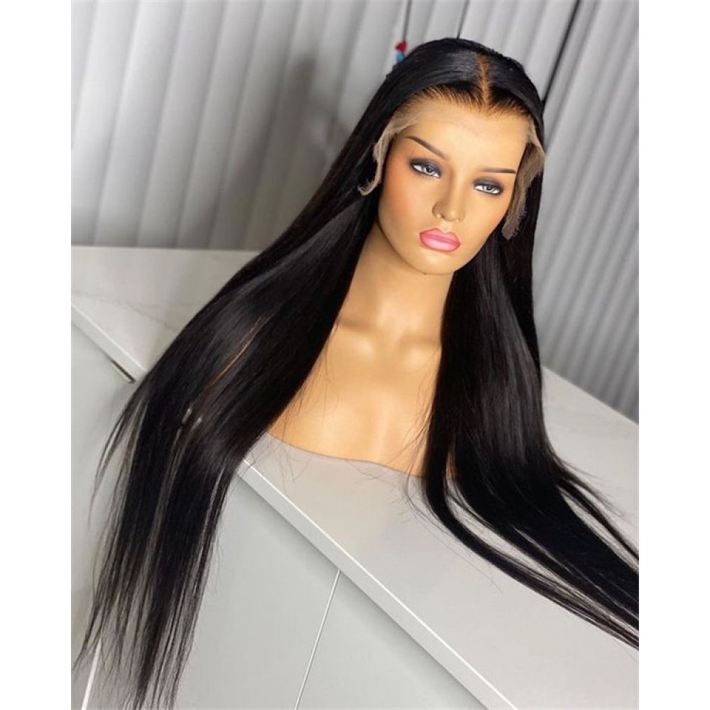 Invisible 5x5 HD Lace Closure Wigs Straight Indian Virgin Human Hair (HDC1)