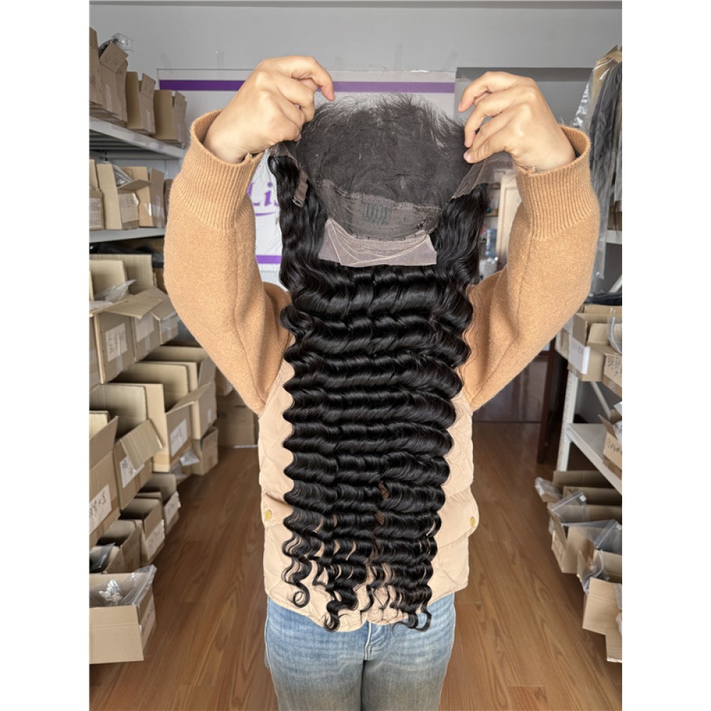 Loose deep wave hd lace frontal wig  virgin human hair 13x4 hd frontal wig 