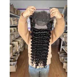 Loose deep wave hd lace frontal wig  virgin human hair 13x4 hd frontal wig