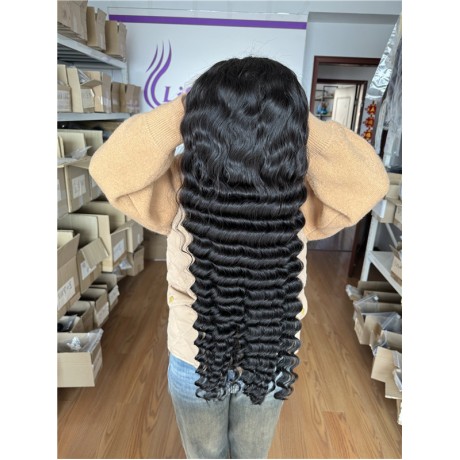 Loose deep wave hd lace frontal wig  virgin human hair 13x4 hd frontal wig 