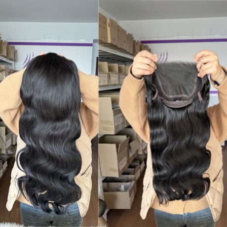 6x6 hd lace closure wig body wave texture 200% density indian virgin human hair 
