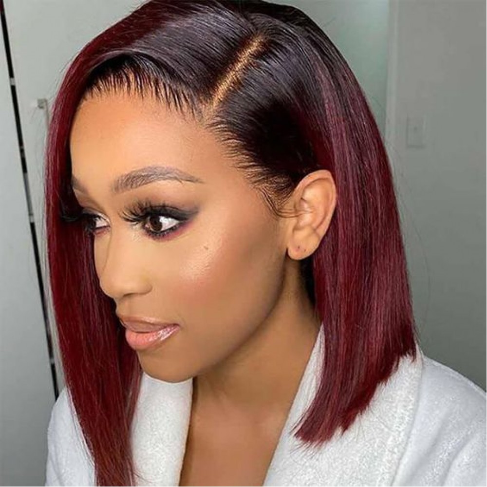 Dark roots 1b 99j Ombre Human Hair Wig Dark Roots Short Bob Lace Front Human Hair Wigs Dark roots 1b 99j Ombre Human Hair Wig Dark Roots Short Bob Lace Front Human Hair Wigs