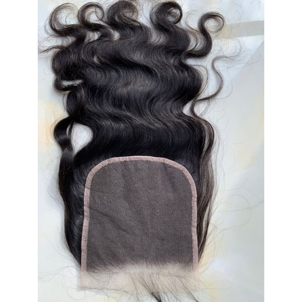 6x6 Transparent lace closure small knots virgin Human Hair Pre Plucked Natural Hairline