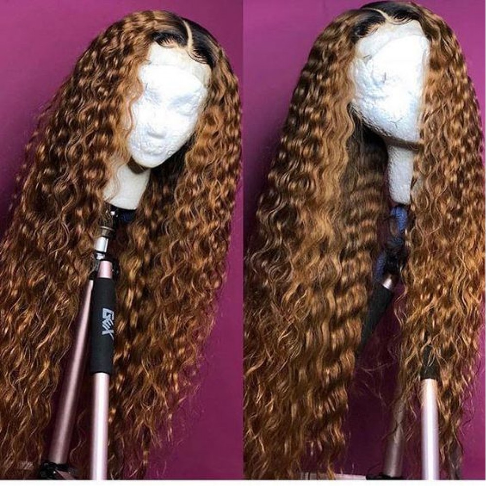 1b 30 Curly Human Hair Wig Brazilian Remy Hair Ombre Lace Front Wig Preplucked Glueless Lace front Wigs For Black Women LS6201 1b 30 Curly Human Hair Wig Brazilian Remy Hair Ombre Lace Front Wig Preplucked Glueless Lace front Wigs For Black Women LS6201