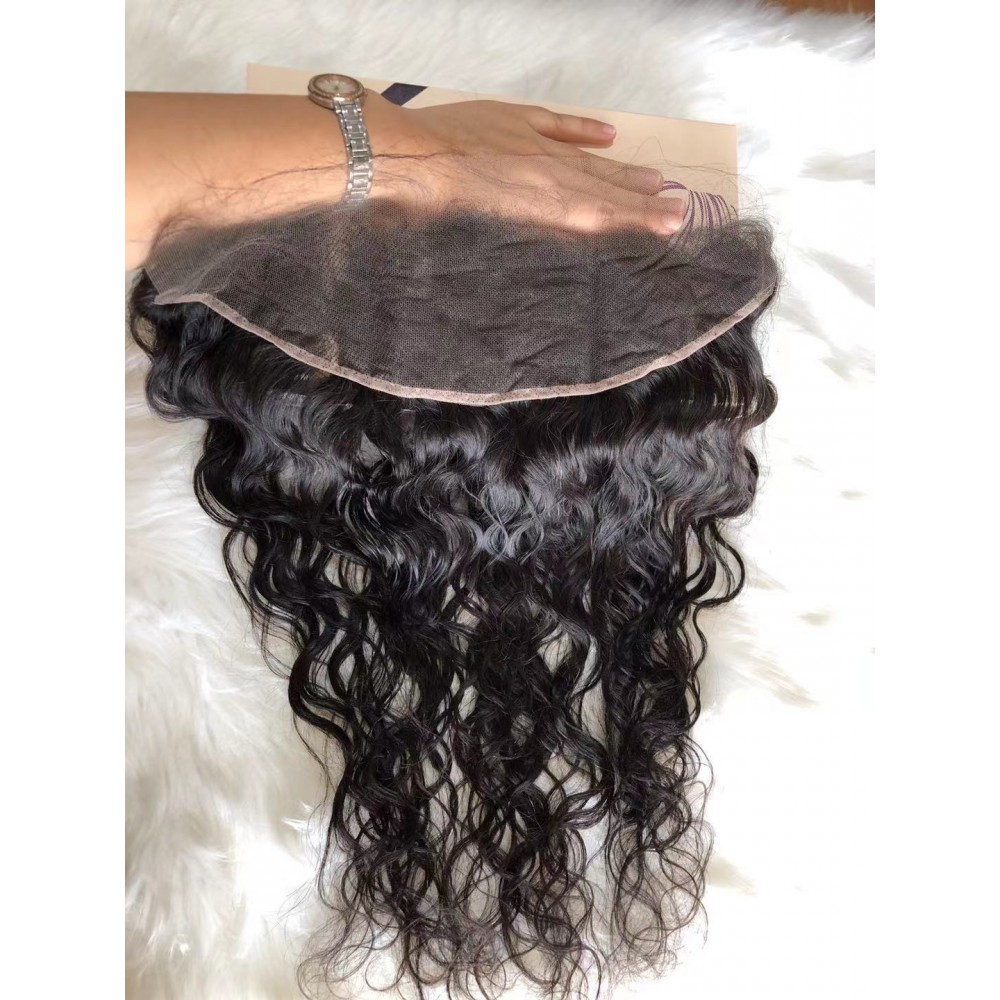 water wave 13x4 HD Lace Frontal With Small Knots Virgin Human Hair 16-20inch In Stock ! LS9101