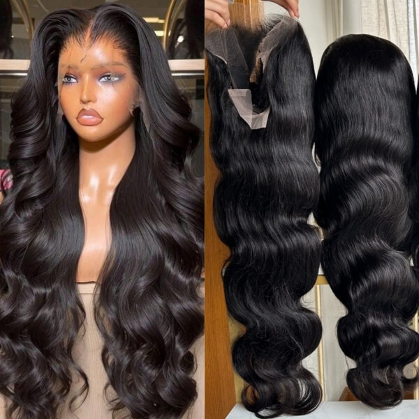 Stock 200% density 13x6 hd lace frontal wigs preplucked hairline with baby hair 