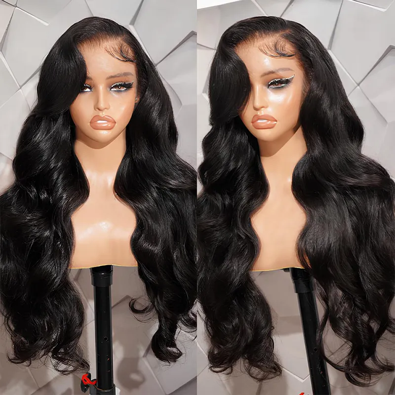 Stock 200% density 13x6 hd lace frontal wigs preplucked hairline with baby hair 