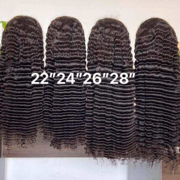Lishahair 13x6 Deep Wave HD Lace Front Wigs 200% density for Black Women Glueless Wigs Human Hair Pre Plucked with Baby Hair