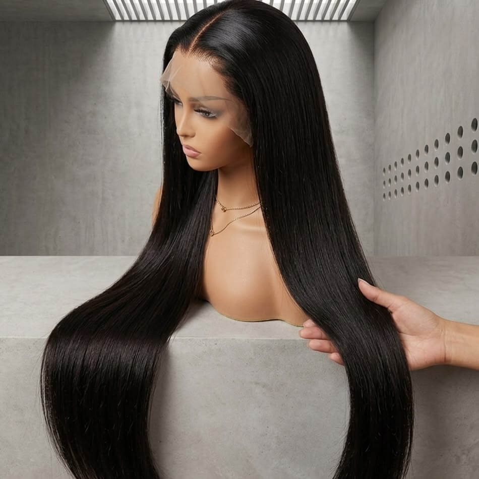 Human Hair 13x6 Lace Frontal Wig Brazilian Vrigin Hair Glueless HD Lace Front Wigs Deep Virgin Human Hair Wig for Women